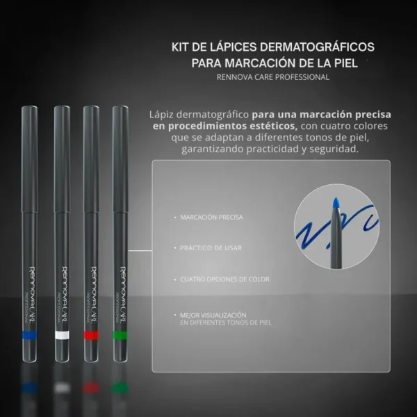 Kit de Plumas Demarcadoras para Piel Care Professional